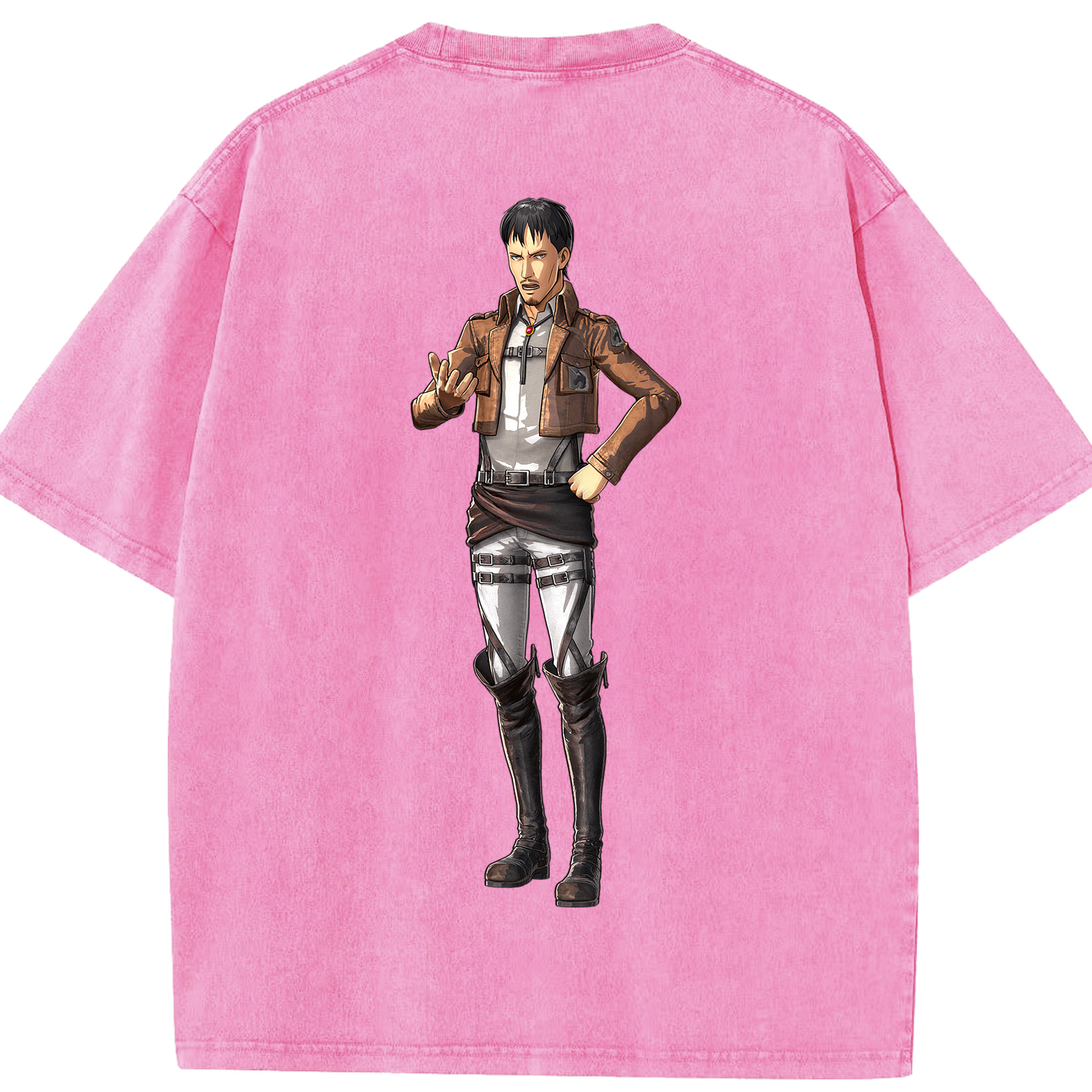 （画像用） 進撃の巨人 Attack on Titan 綿100% ヴィンテージ風 半袖Tシャツ（背面プリント）